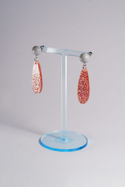 Lucky Ears Grey Rose Glitter