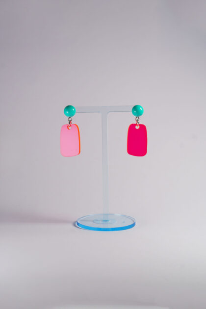 Lucky Ears Turquoise pink fluoreszierend