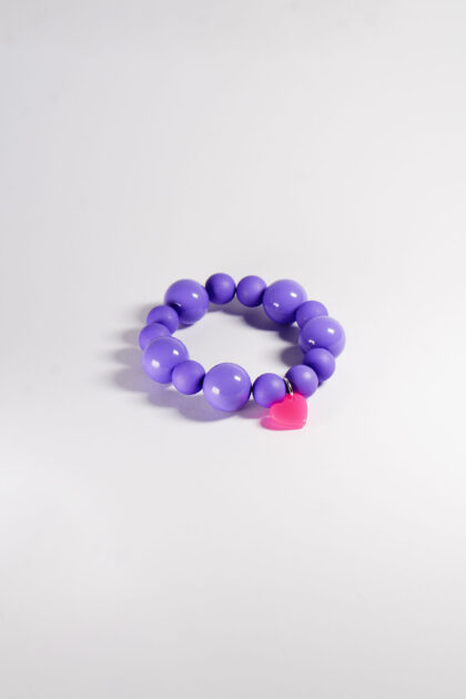 Lucky Bracelet - lilac multi beads