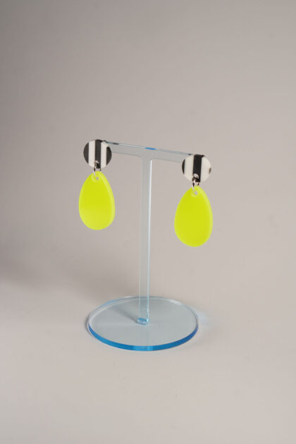 Lucky Ears - stripes - neon gelb