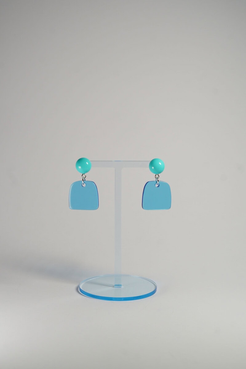Lucky Ears - turquoise - blau fluoreszierend square