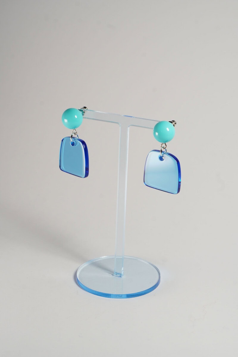 Lucky Ears - turquoise - blau fluoreszierend square – Bild 2