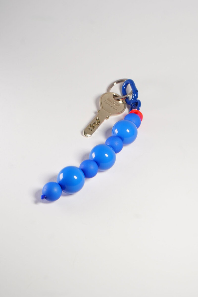 Schlüsselkette Knallblau – Bild 2