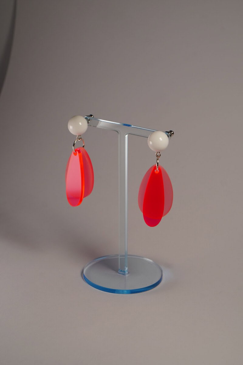 Lucky Ears - white - rose satiniert pink fluoreszierend – Bild 2